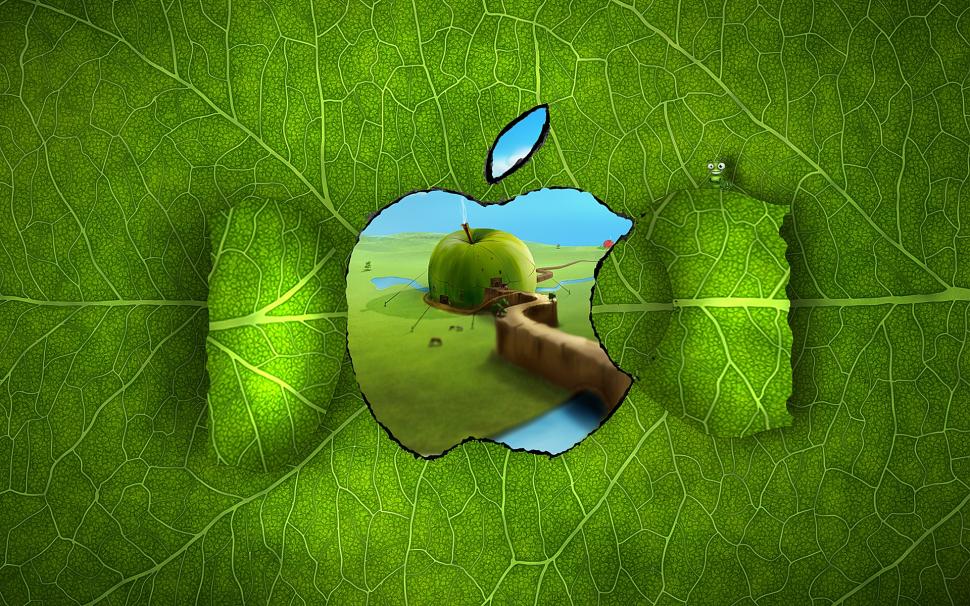 Apple Logo Window wallpaper,apple leaf HD wallpaper,apple green HD wallpaper,background HD wallpaper,apple fantasy HD wallpaper,apple logo HD wallpaper,1920x1200 wallpaper