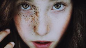 Cute freckled face wallpaper thumb
