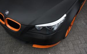 BMW, Orange, Car, Close Up wallpaper thumb