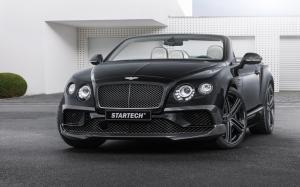 2015 Startech Bentley Continental black car front view wallpaper thumb