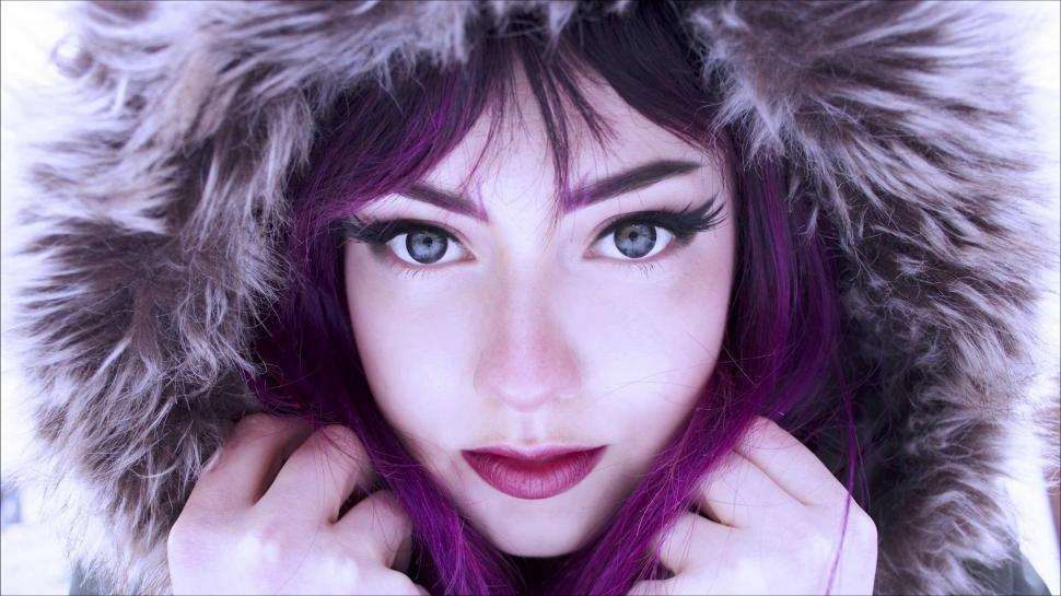 Beautiful Girl With Purple Hair wallpaper,Other HD wallpaper,1920x1080 wallpaper