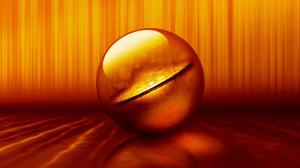 Orange ball wallpaper thumb