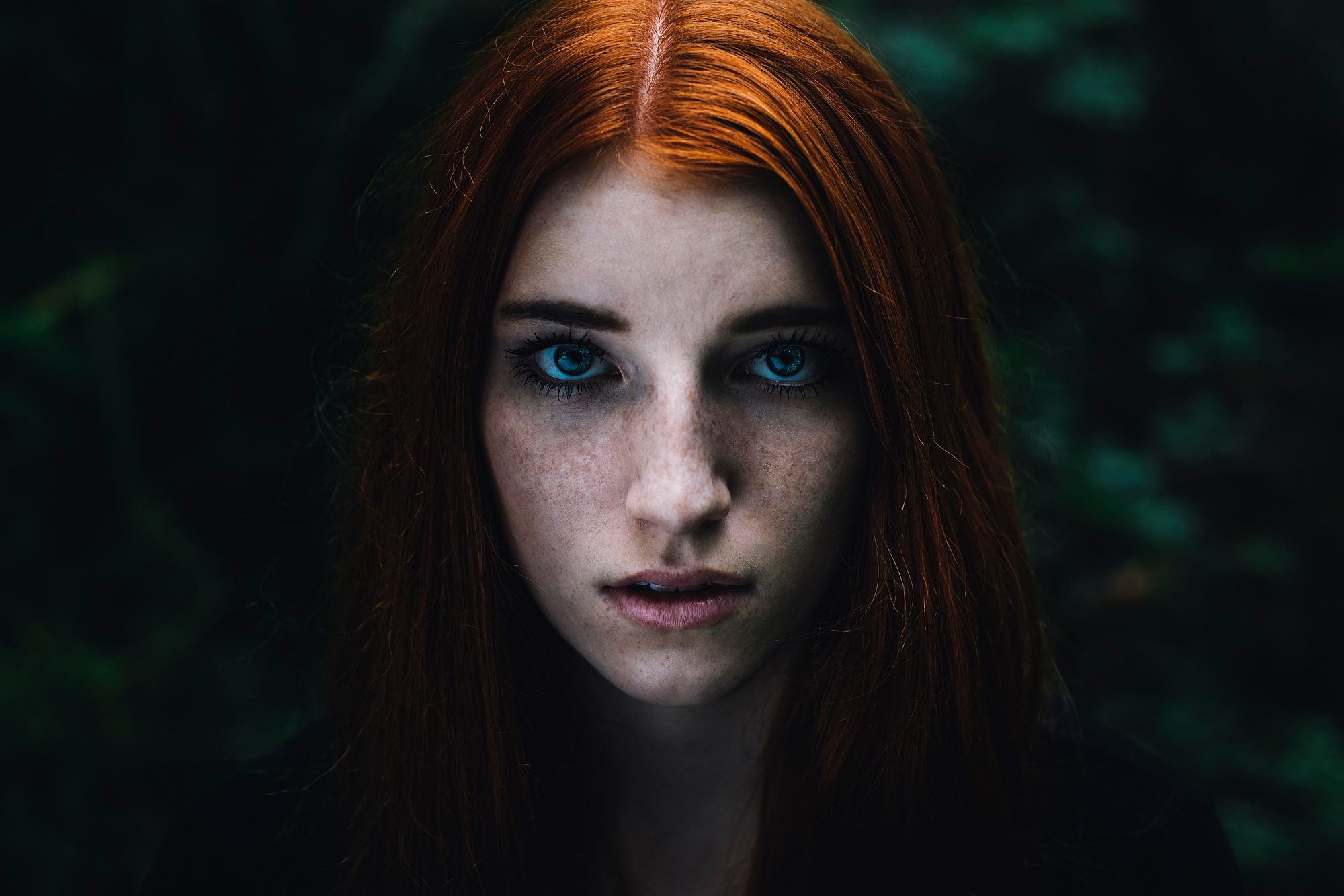Ginger with freckles