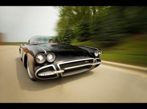Chevrolet Corvette Classic Car Classic Motion Blur HD wallpaper thumb