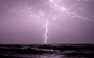 Lightning Purple Storm HD wallpaper thumb