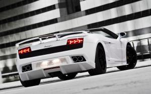 Lamborghini Gallardo GT600 White Rear  wallpaper thumb