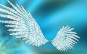 wings fantasy 3d blue space HD HD wallpaper thumb