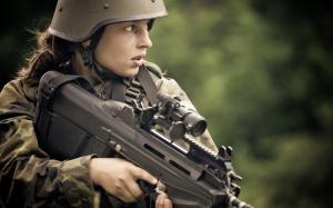 Girl Soldier FN F2000 wallpaper thumb