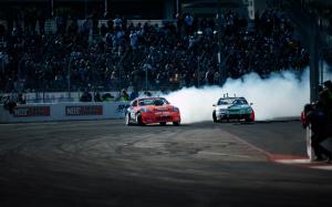 Nissan 370Z Silvia Drift Burnout Smoke Race Track Race Track Competition Competition Track HD wallpaper thumb
