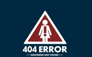 Girlfriend 404 Error Not Found wallpaper thumb
