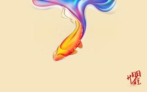 Koi Fish Fish Abstract HD wallpaper thumb