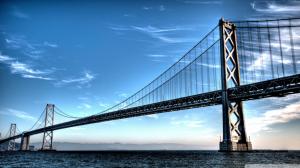 Oakland Bridge Bridge San Francisco Ocean HD wallpaper thumb