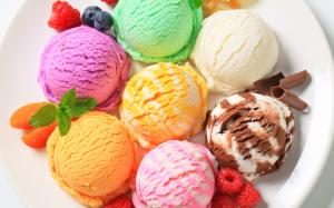 Ice cream, dessert, sweet food, colorful wallpaper thumb