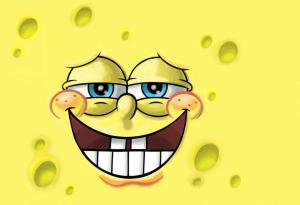 Cartoons, Spongebob, Yellow Background, Tooth, Face wallpaper thumb