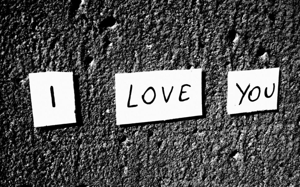 Simple I Love You Paper Words wallpaper,simple wallpaper,love wallpaper,paper wallpaper,words wallpaper,1680x1050 wallpaper