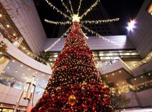 christmas tree, christmas, holiday, toys, shopping center, hall wallpaper thumb