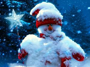 Christmas, new year, snowman, winter wallpaper thumb