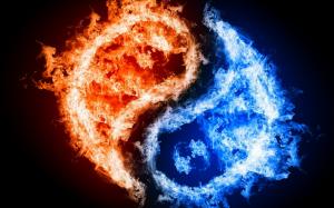 Red Blue Fire Free Widescreen s wallpaper thumb
