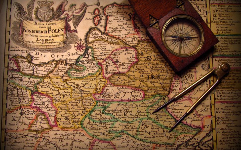 Vintage map wallpaper,photography HD wallpaper,2560x1600 HD wallpaper,compass HD wallpaper,2560x1600 wallpaper