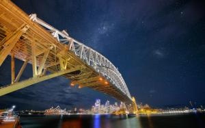 Down under Stars Sydney Harbour Bridge wallpaper thumb