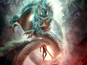 Monkey King: Hero is Back, fight dragon wallpaper thumb