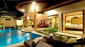 Luxury, Resort, Pool, Night, Light wallpaper thumb