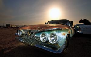 Classic Car Classic Sunlight Rust Junkyard HD wallpaper thumb