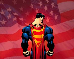 Superman American Flag Flag HD wallpaper thumb