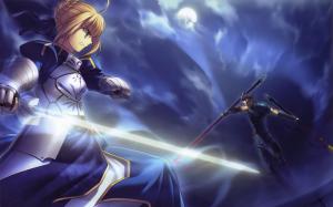 Night of Destiny, I sword will vary with the Ru, Fate, saber, ACG, Anime girl, Japanese anime, Battle wallpaper thumb