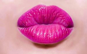 Pink Lips Girl wallpaper thumb