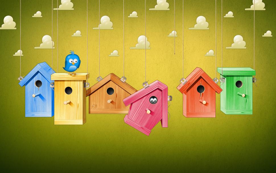 Cute Bird Houses wallpaper,bird houses HD wallpaper,2560x1600 wallpaper