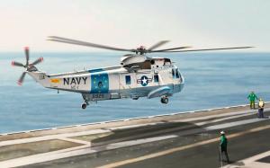 Helicopters, Aircraft, Digital Art, Sikorsky SH-3 Sea King wallpaper thumb