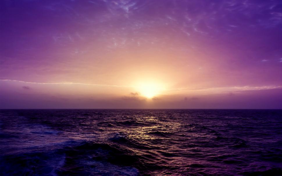 Purple Sea Sunset wallpaper,sunset HD wallpaper,purple HD wallpaper,2880x1800 wallpaper