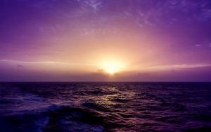 Purple Sea Sunset wallpaper thumb