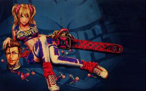 Lollipop Chainsaw Chainsaw Juliet Starling Cheerleader Blonde HD wallpaper thumb