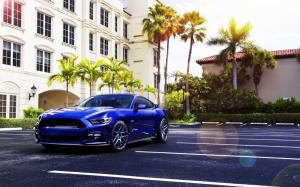 Blue Ford Mustang 2015 wallpaper thumb