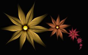 Simple Multicolored Flowers wallpaper thumb