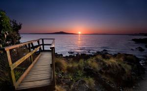 New Zealand, Coast, Sea, Landscape, Island, Sunset wallpaper thumb