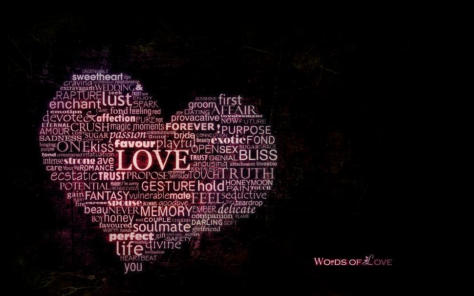 Words of Love wallpaper,love HD wallpaper,words HD wallpaper,2560x1600 wallpaper