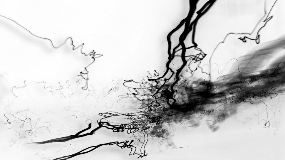 Abstract, Digital Art, Black And White, Painting wallpaper,abstract wallpaper,digital art wallpaper,black and white wallpaper,painting wallpaper,1366x768 wallpaper