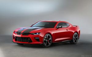 Chevy Camaro Red and Black Accent wallpaper thumb