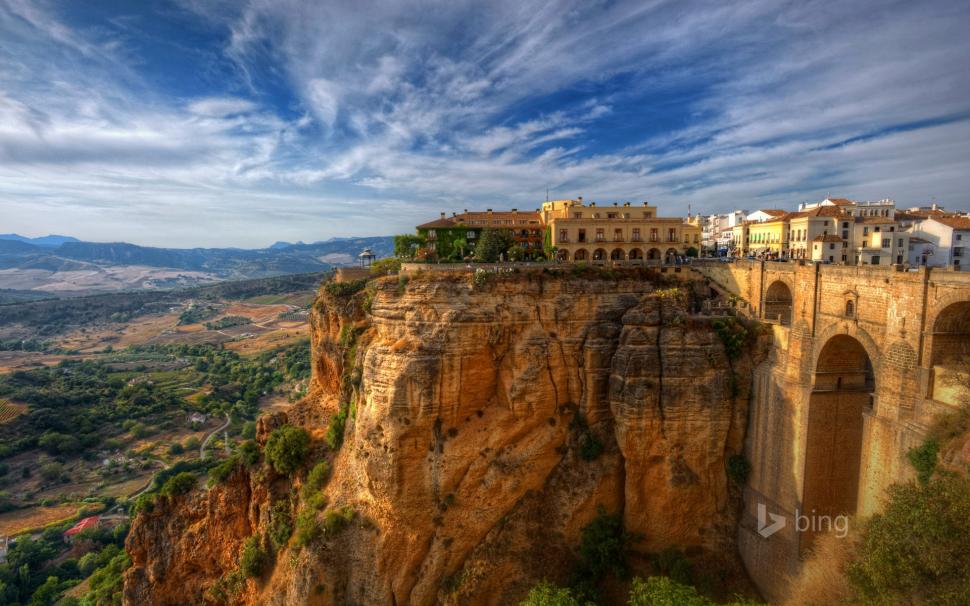 City, Old Building, Spain, Cliff, Landscape, Nature, Photography wallpaper,city HD wallpaper,old building HD wallpaper,spain HD wallpaper,cliff HD wallpaper,landscape HD wallpaper,nature HD wallpaper,photography HD wallpaper,1920x1200 wallpaper