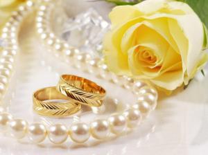Wedding, Ring, Flowers, Pearl, Photography, Depth Of Field wallpaper thumb