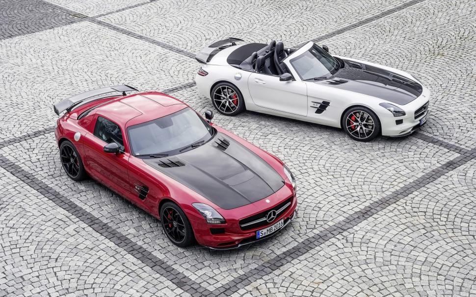 Mercedes-Benz SLS AMG red and white car wallpaper,Benz HD wallpaper,Red HD wallpaper,White HD wallpaper,Car HD wallpaper,2560x1600 wallpaper