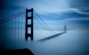 Golden Gate Bridge Fog Android wallpaper thumb
