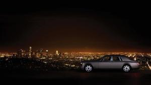 Night city car desktop wallpaper thumb