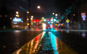 Road, asphalt, rain wallpaper thumb