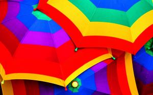 Colorful Umbrellas wallpaper thumb