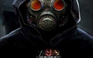Gas Mask Hoodie 999: 9 Hours 9 Persons 9 Doors HD wallpaper thumb