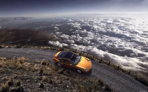 Clouds Landscapes Porsche Cars Skyscapes wide wallpaper thumb